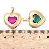 Rack Plating Brass Pendants KK-I710-13B-4