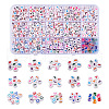  15 Styles Opaque Acrylic Beads MACR-TA0001-64-1