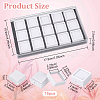 15Pcs Mini Square Acrylic Glass Window Boxes Sets CON-WH0088-43B-2