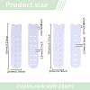 DELORIGIN 48 Sets 2 Styles Plastic Cap Snap Buckle Replacement Repair Strap with 7 Holes FIND-DR0001-43B-2
