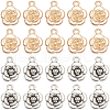 SUNNYCLUE 60Pcs 2 Colors Tibetan Style Alloy Pendants FIND-SC0010-55-1