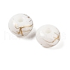 Opaque Spray Painted Glass Beads X1-GLAA-G118-01J-2