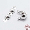 925 Sterling Silver Bead Tips Knot Covers STER-K167-002D-S-3