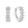 S925 Sterling Silver Circle Hoop Earrings VT3298-8-1
