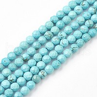 100Pcs 10 Colors Natural Stone Rock European Beads Flat Round Volcanic  Gemstone for Jewelry Making