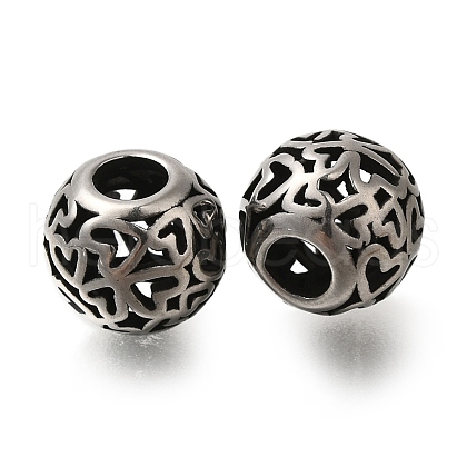 304 Stainless Steel Beads STAS-D191-18A-AS-1