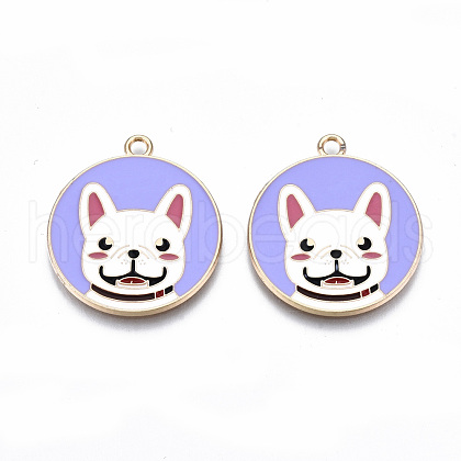 Eco-Friendly Alloy Enamel Pendants X-ENAM-Q437-055-NR-1