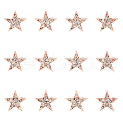 SUPERFINDINGS 12Pcs Star Brooch Pin JEWB-FH0001-43-1