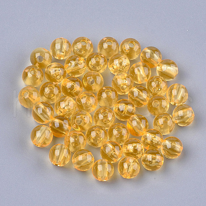 Transparent Plastic Beads KY-T005-6mm-632-1