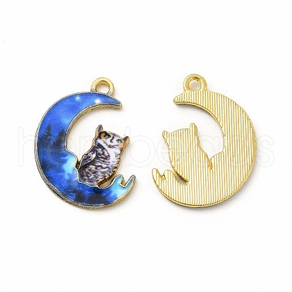 Alloy Printed Pendants PALLOY-D581-04D-1