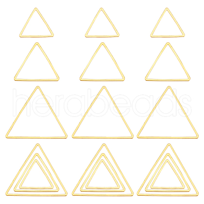 Unicraftale 90Pcs 3 Styles Brass Linking Rings FIND-UN0003-67-1