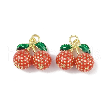 Brass Enamel Pendants KK-H072-18G-16-1