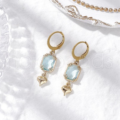 Glass Leverback Earrings EJEW-JE06397-03-1