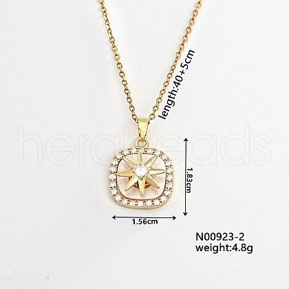 Simple and Versatile Brass Pendant Necklacs DU3795-2-1