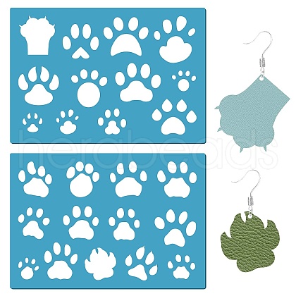 Acrylic Earring Handwork Template DIY-WH0359-080-1