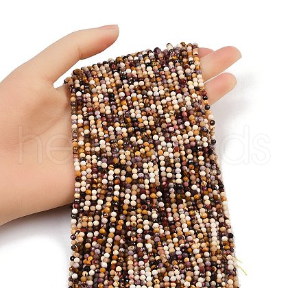 Natural Mookaite Beads Strands G-RM2025-A50-3mm-1