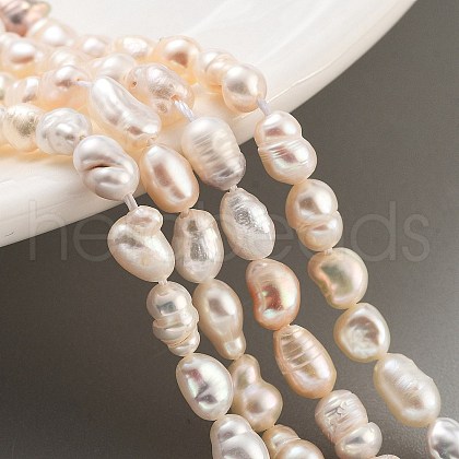 Natural Cultured Freshwater Pearl Beads Strands PEAR-P062-16A-1