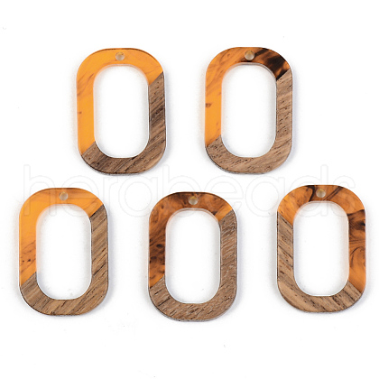 Resin & Walnut Wood Pendants RESI-S389-031A-A01-1