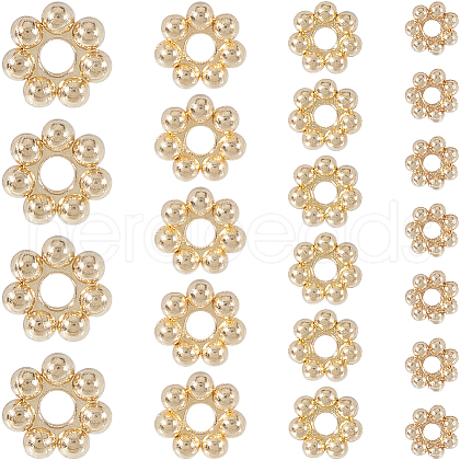 SUNNYCLUE 100Pcs 4 Styles 304 Stainless Steel Spacer Beads FIND-SC0011-22-1