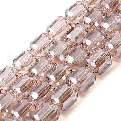 Electroplate Glass Beads Strands GLAA-G112-07K-1