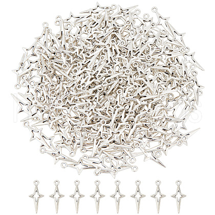 ARRICRAFT 200Pcs Tibetan Style Alloy Pendants FIND-AR0004-35-1