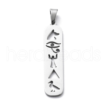 Non-Tarnish 304 Stainless Steel Pendants STAS-D036-14B-P-1