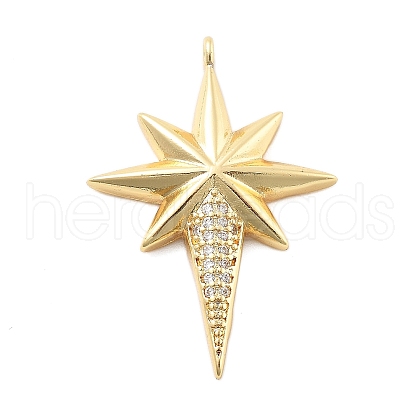 Brass Micro Pave Cubic Zirconia Pendants KK-L209-083G-1