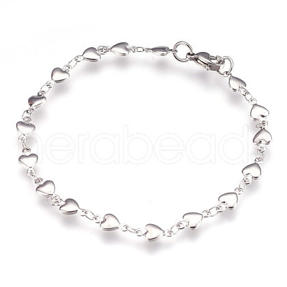 Tarnish Resistant 304 Stainless Steel Link Bracelets BJEW-G596-06P-A-1