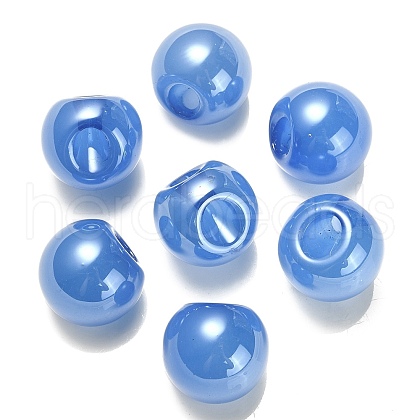 Opaque Acrylic Beads OACR-G012-03B-1