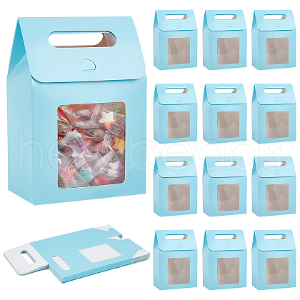 Paper Gift Storage Boxes with Visible Window CON-WH0110-003B-01-1
