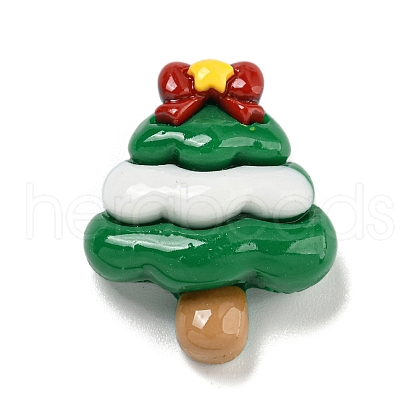 Christmas Opaque Resin Decoden Cabochons RESI-U006-02E-1