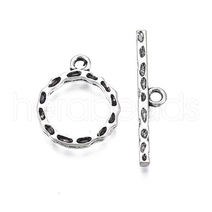 Tibetan Style Alloy Toggle Clasps TIBE-N011-055-1