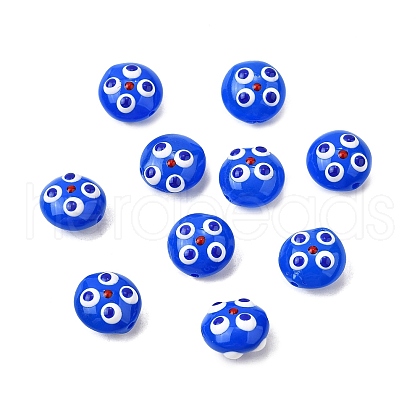 Handmade Lampwork Enamel Beads LAMP-S079-01F-1