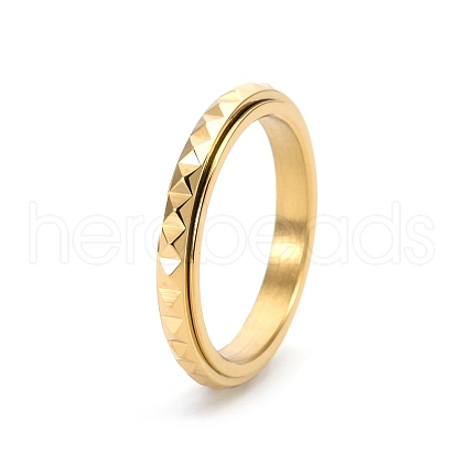Rotatable Version Korean StyleRotatable Stainless Steel Finger Ring for Men PW-WGAB2A4-12-1