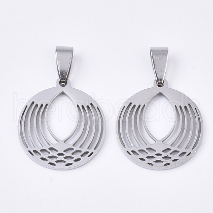 Non-Tarnish 201 Stainless Steel Pendants STAS-N089-04P-1
