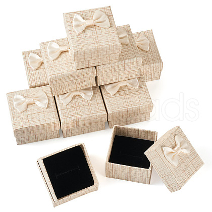 Square Cardboard Paper Ring Gift Storage Boxes CON-TAC0001-17F-1