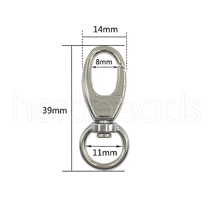 Alloy Swivel Clasps PW-WG74639-13-1