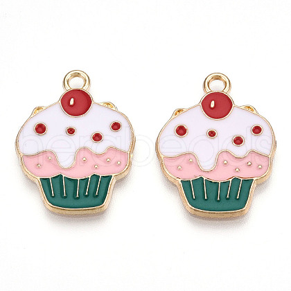 Eco-Friendly Alloy Enamel Pendants X-ENAM-Q437-017-NR-1