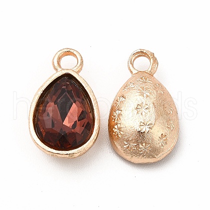 Faceted Glass Rhinestone Pendants GLAA-I051-A11-1