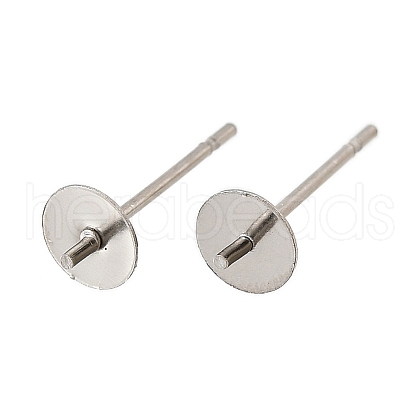 304 Stainless Steel Stud Earring Findings STAS-D370-02P-02-1