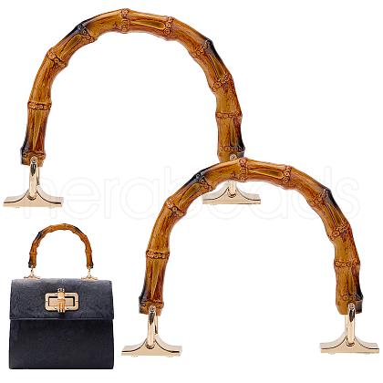 Plastic Imitation Bamboo Stick Bag Handle PURS-WH0001-28-1