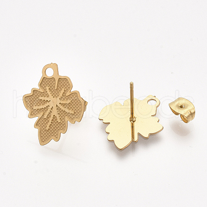 304 Stainless Steel Stud Earring Findings STAS-S079-63A-1