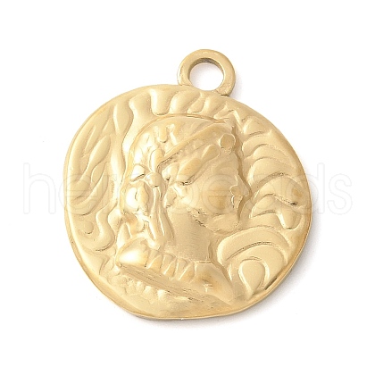 304 Stainless Steel Pendants STAS-L022-495G-1