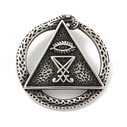 Sigil of Lucifer 316 Surgical Stainless Steel Pendants STAS-E212-77AS-1