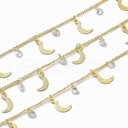 Handmade Brass Curb Chains CHC-F015-19G-1