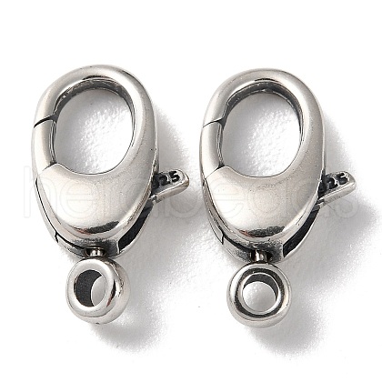 925 Thailand Sterling Silver Lobster Claw Clasps STER-D003-49P-1
