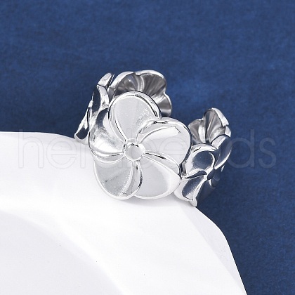 304 Stainless Steel Cuff Rings RJEW-D306-27P-05-1