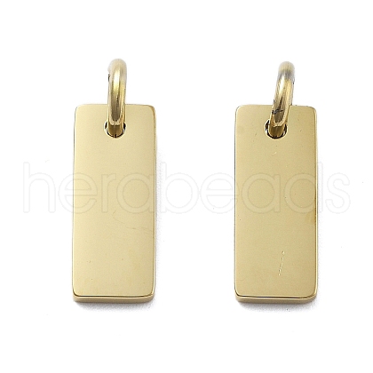 Geometric Figure Style 304 Stainless Steel Stamping Blank Tag Charms STAS-D302-03A-1