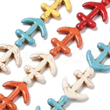 Synthetic Turquoise Beads Strands G-B140-J01-1