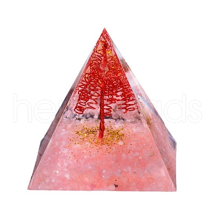 Orgonite Pyramid Resin Display Decorations PW-WG22430-01-1